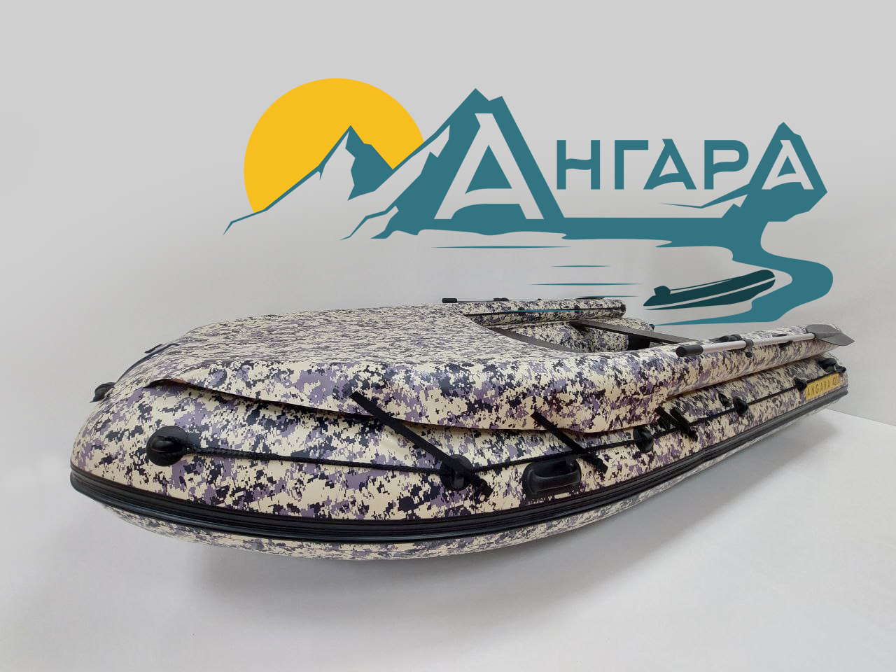 Лодка надувная Ангара 420 ФБ стандарт пиксель